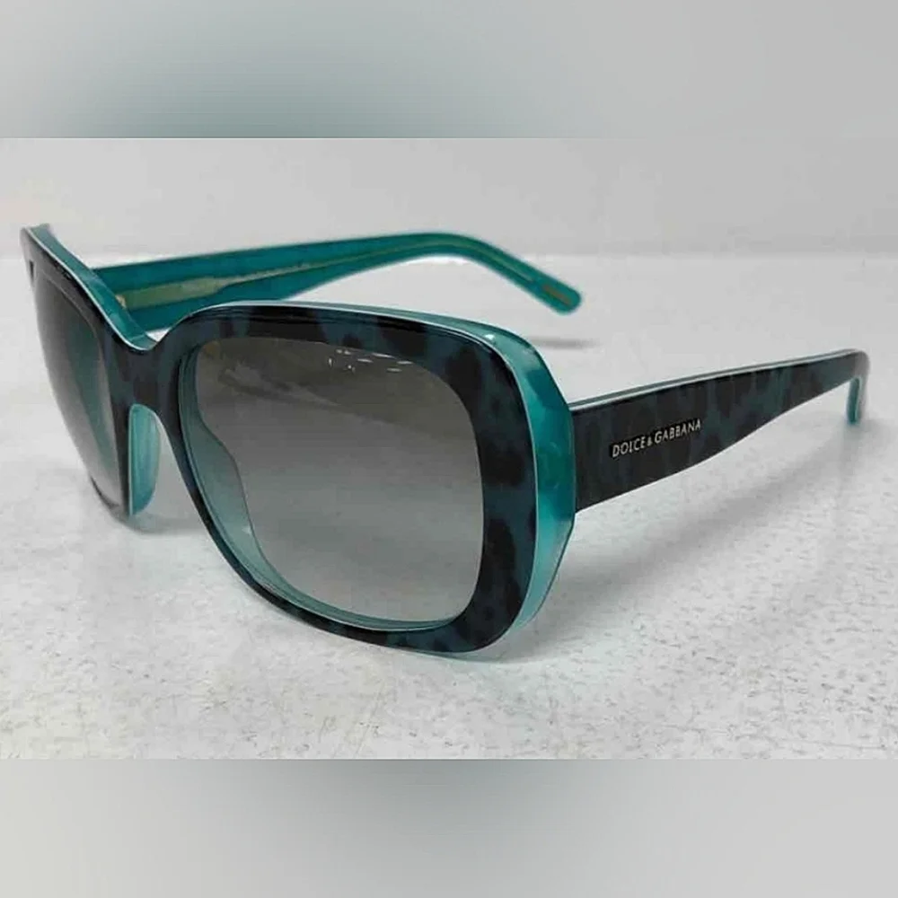 Dolce & Gabbana Teal and Black Sunglasses with COA certificate - Picture 3 of 8